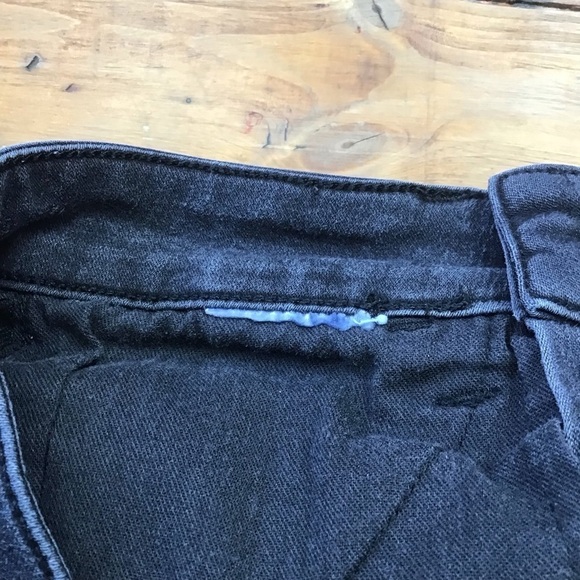 Guess high rise jeans black size 25 high waisted soft lightweight dark Academia - Picture 6 of 14